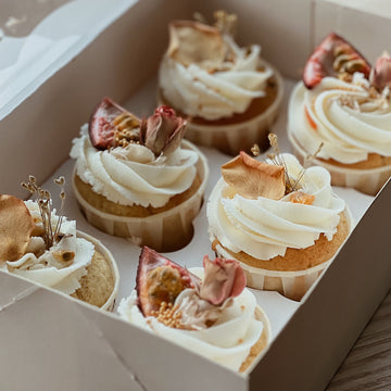 Vanilla & Passionfruit Cupcakes - Box of 6 or 12